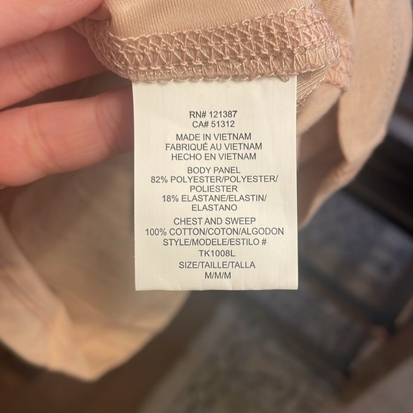 NWT Yummie Tummie by Heather Johnson medium nude 3 panel shaping tank. - Picture 9 of 9